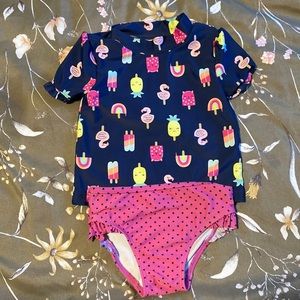2t rash guard and bottoms swimsuit